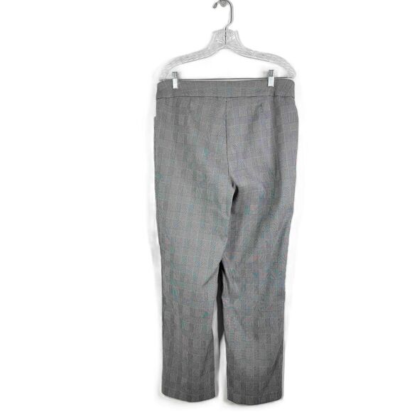 Time And Tru Grey Plaid High Waisted Pants Size Large - Picture 5 of 7